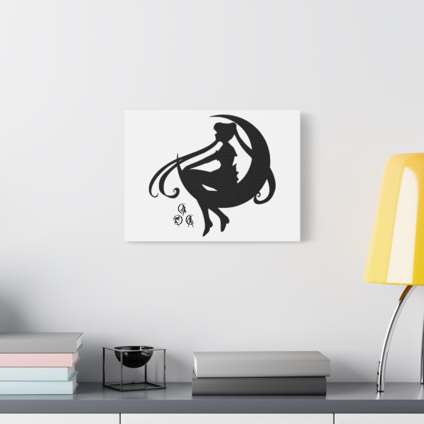 Moonlit Goddess Canvas Art, Modern Wall Decor, Fantasy Home Decor, Boho Aesthetic, Gift for Art Lovers
