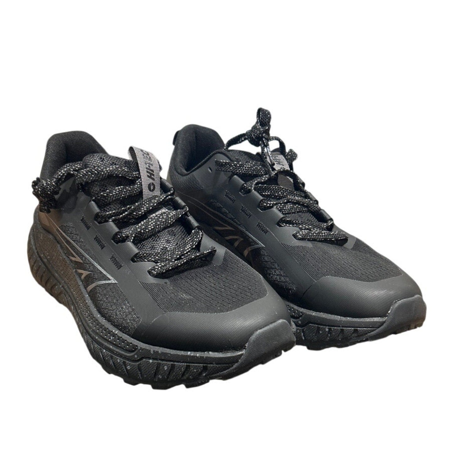 New In Box Hi-Tec Mens Size 12 Black Mesh Gray Speckled Lace Up Athletic Shoes