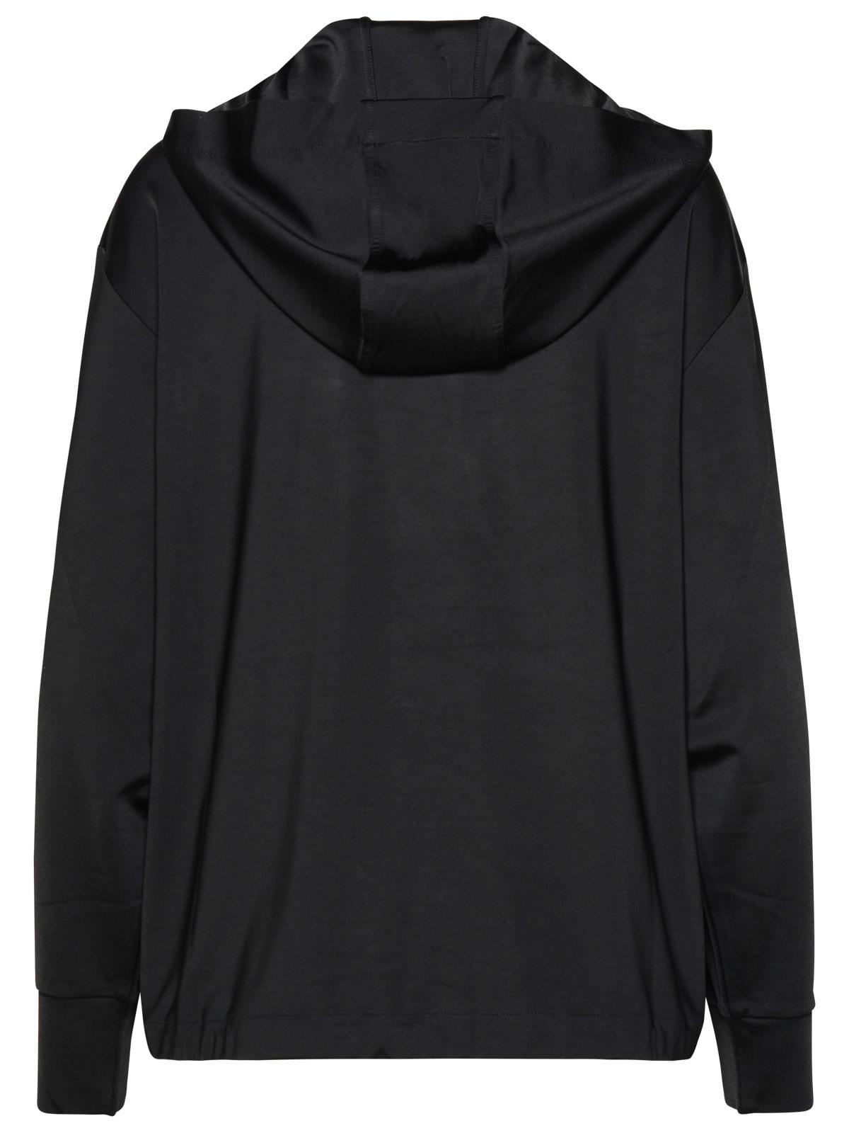 Moncler Black Viscose Hoodie Women