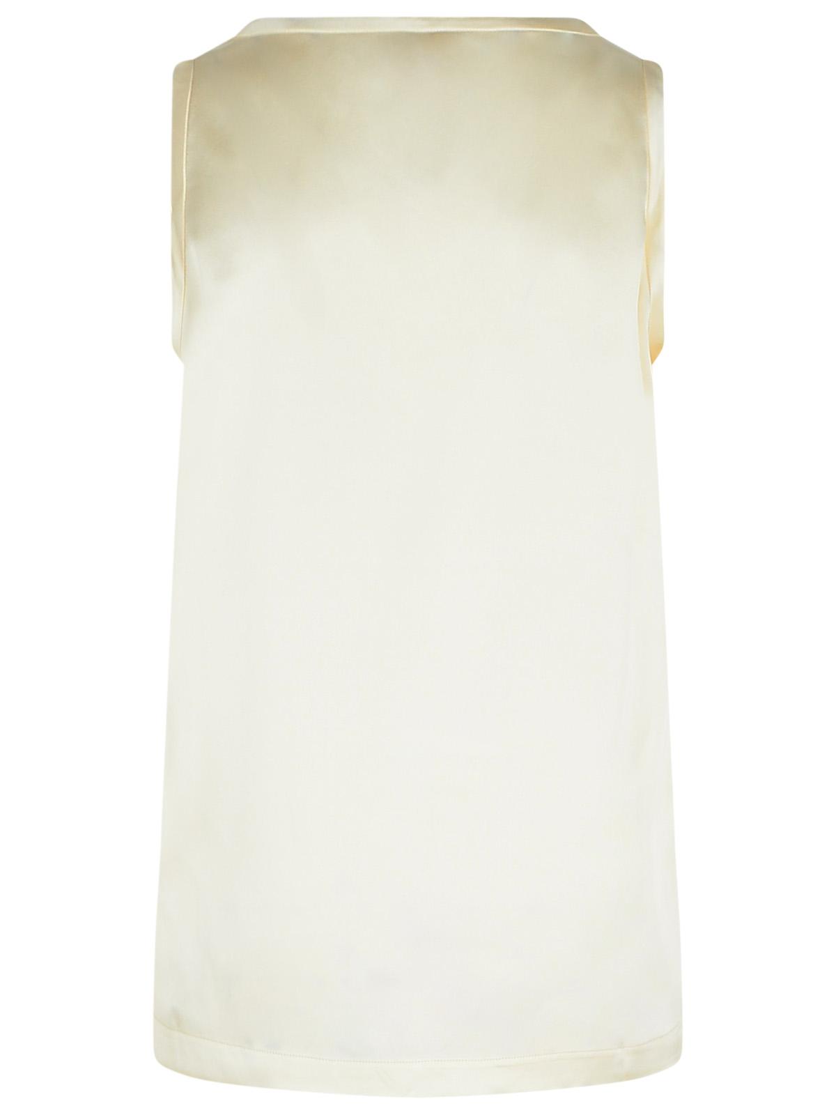 Lisa Yang 'Scoop' Ivory Silk Tank Top Women