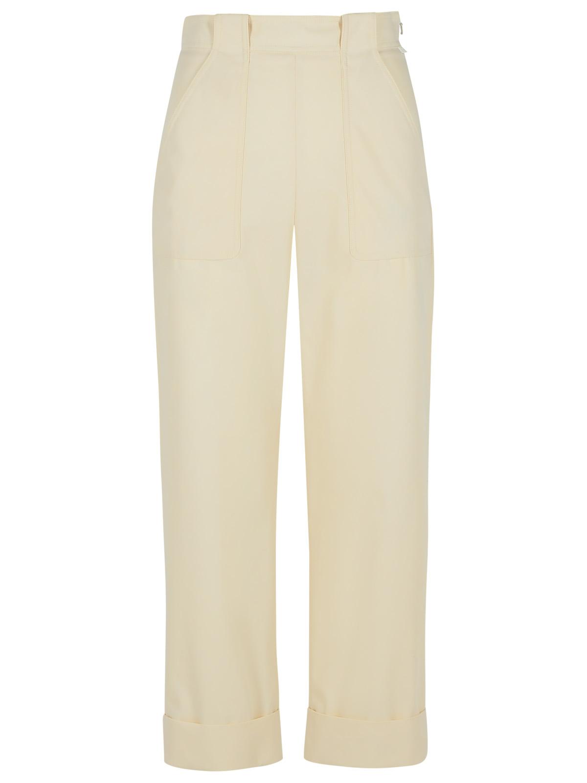 Max Mara Palio' White Cotton Pants Women