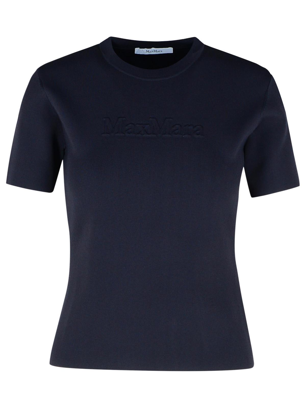 Max Mara 'Segale' Black Viscose Blend T-Shirt Women