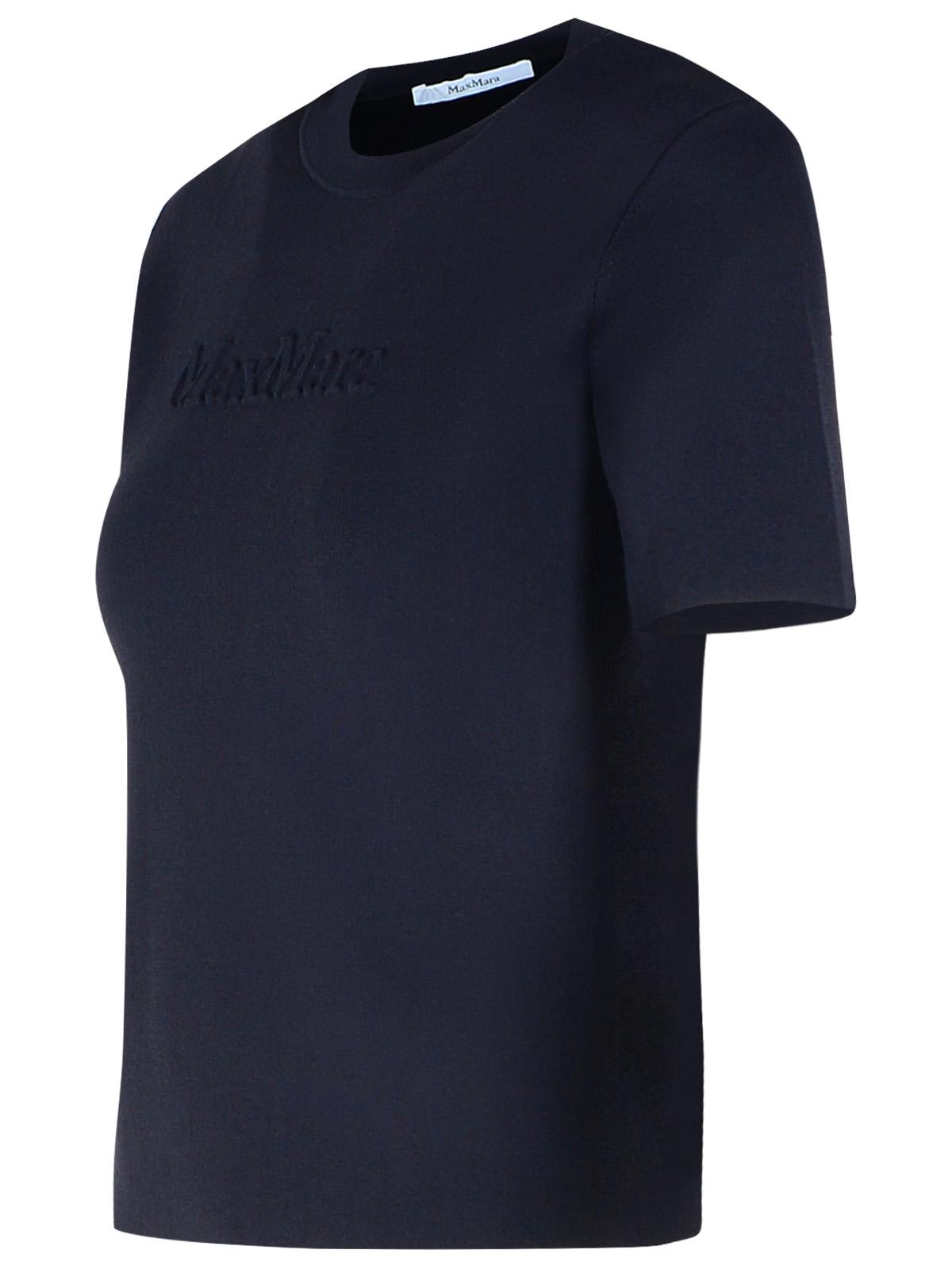 Max Mara 'Segale' Black Viscose Blend T-Shirt Women