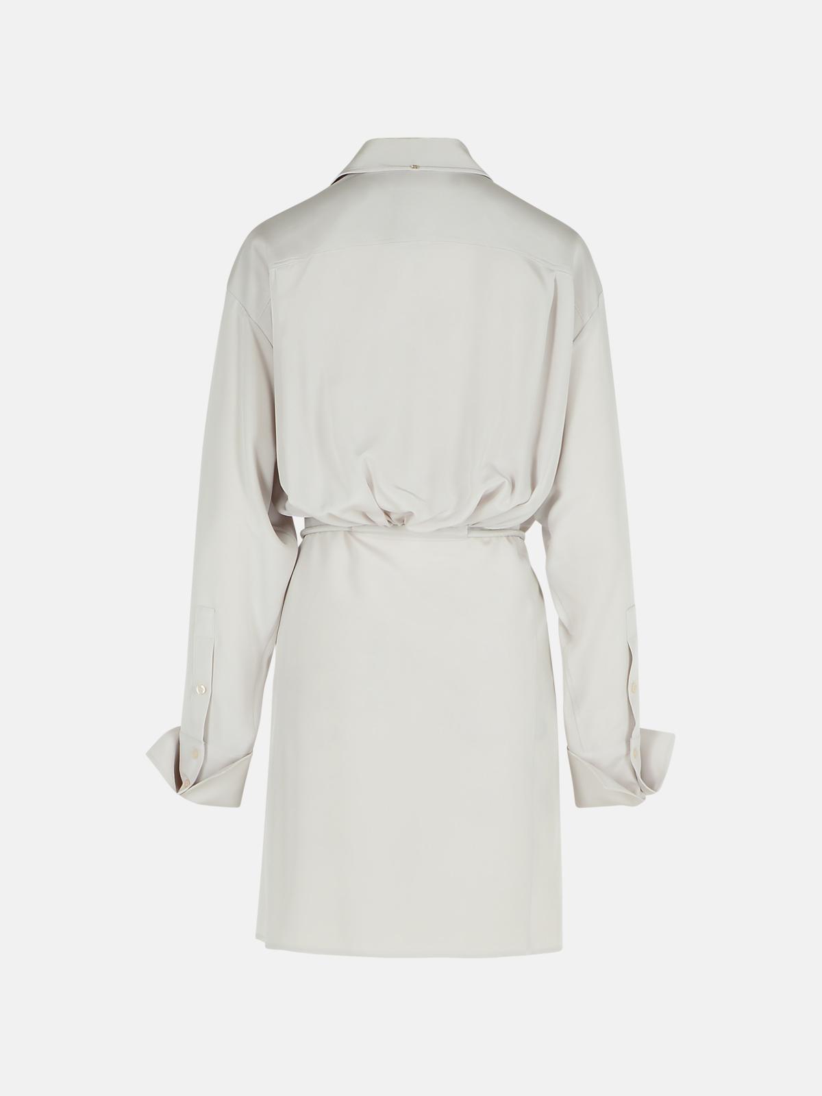 Sportmax 'Eolie' Grey Silk Dress Women