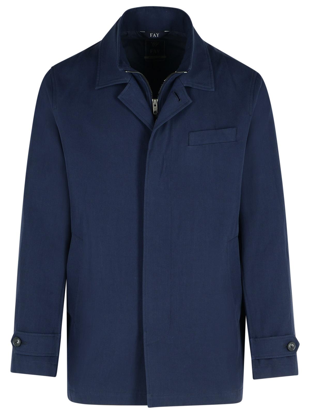 Fay 'Morning' Blue Cotton Jacket Men