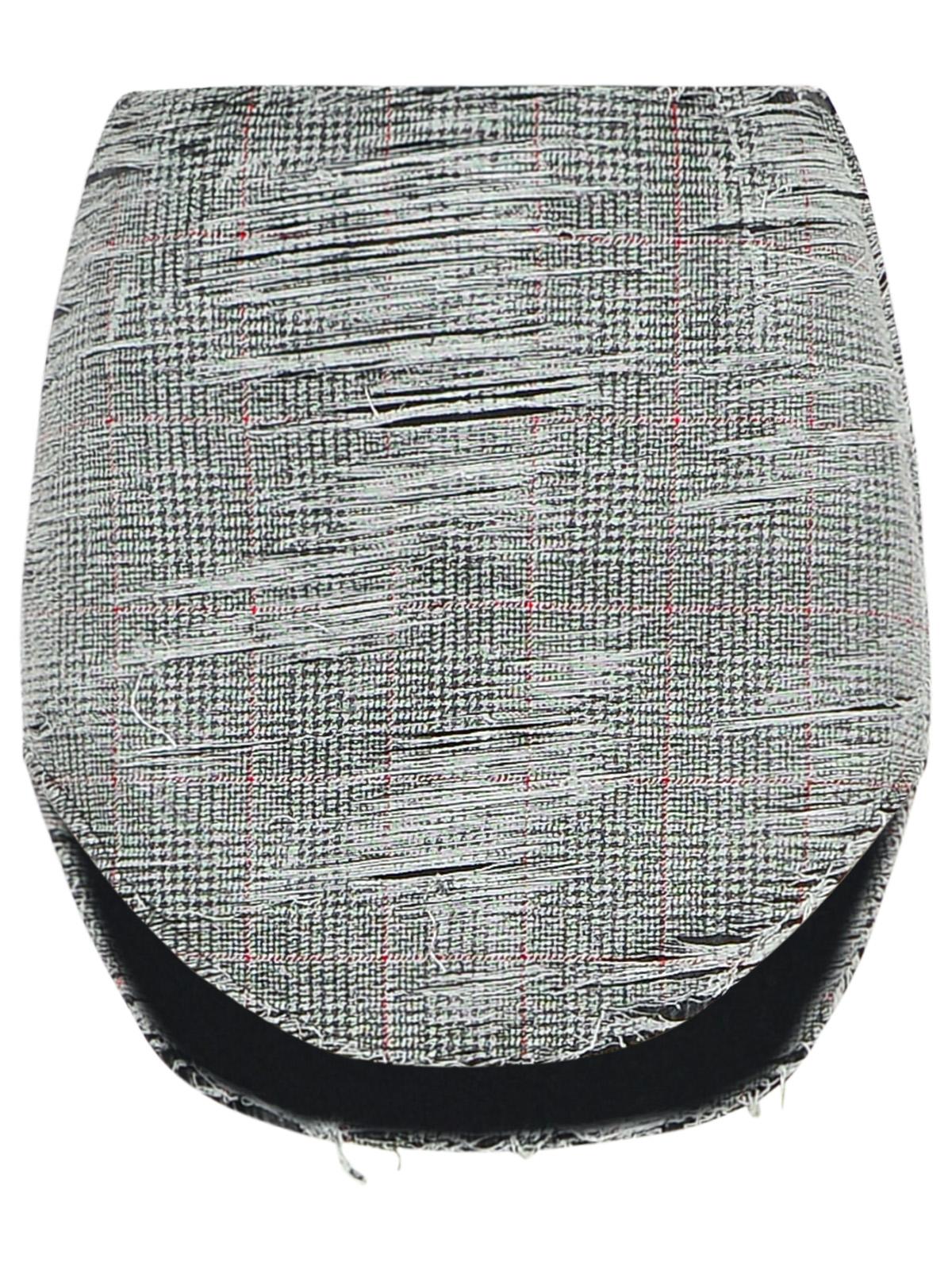 Diesel 'Ada' Grey Cotton Miniskirt Women