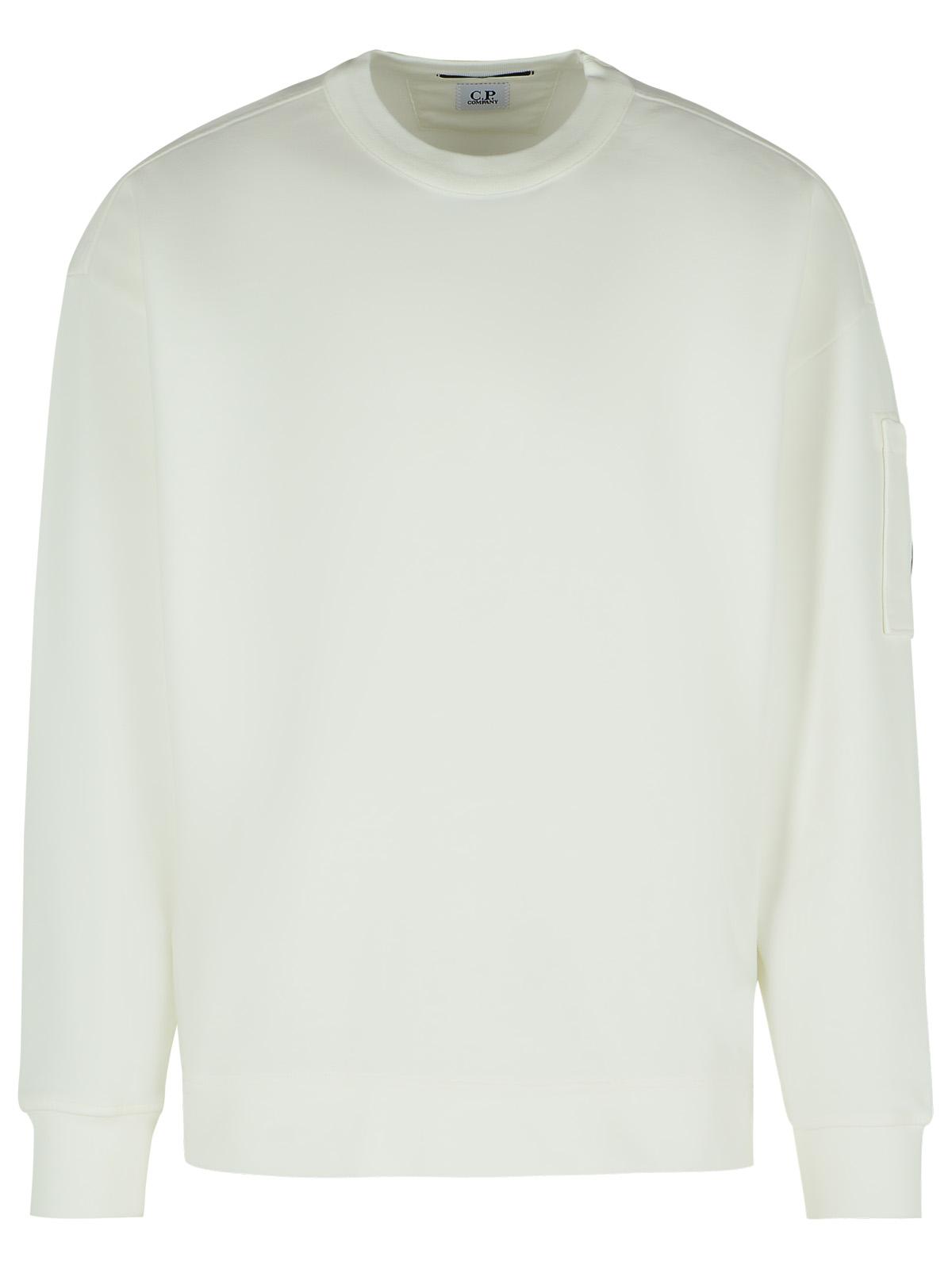 C.P. Company 'Emerized' White Cotton Sweatshirt Men