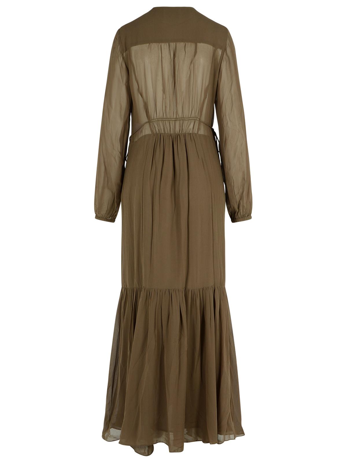 Isabel Marant Etoile Briane' Khaki Viscose Dress Women