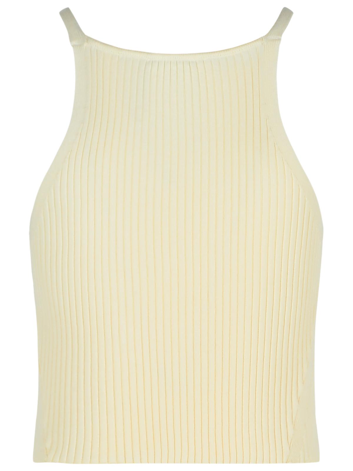 Courreges Ivory Viscose Blend Top Women