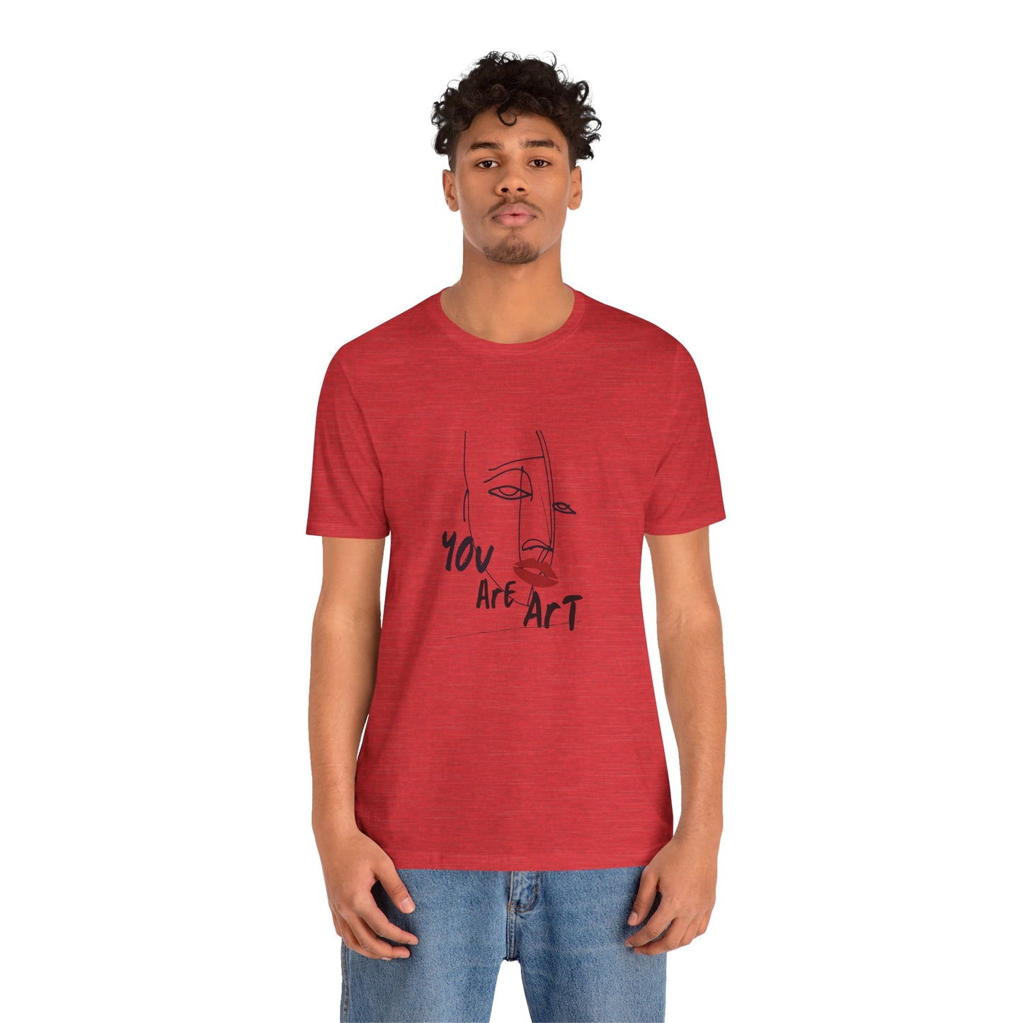 Artistic Expression Unisex Tee - You Are Art, Creative Gift, Casual Wear, Modern Design, Art Lover's Shirt