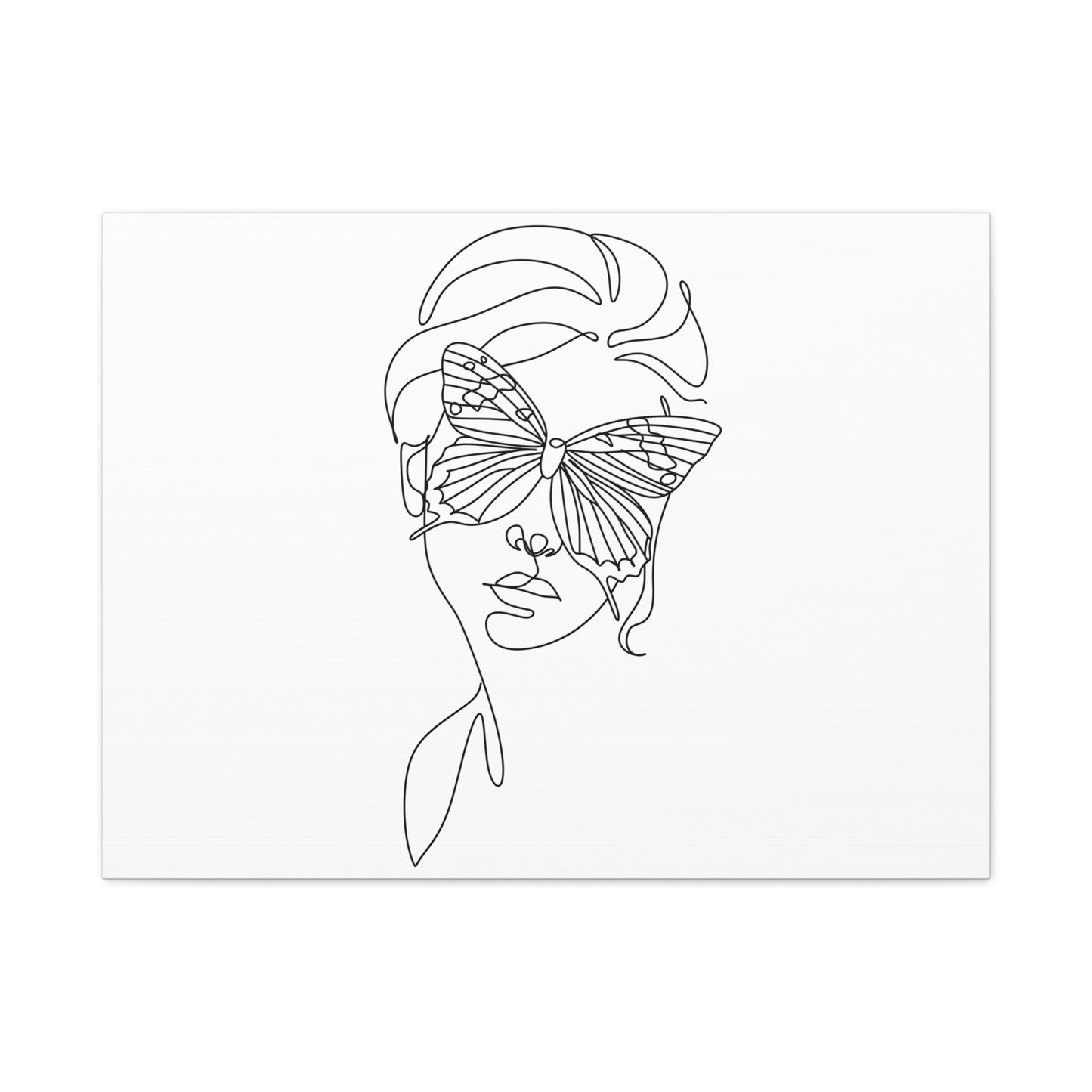 Minimalist Butterfly Canvas Art, Modern Home Decor, Gift for Nature Lovers, Wall Art for Women, Inspirational Wall Art