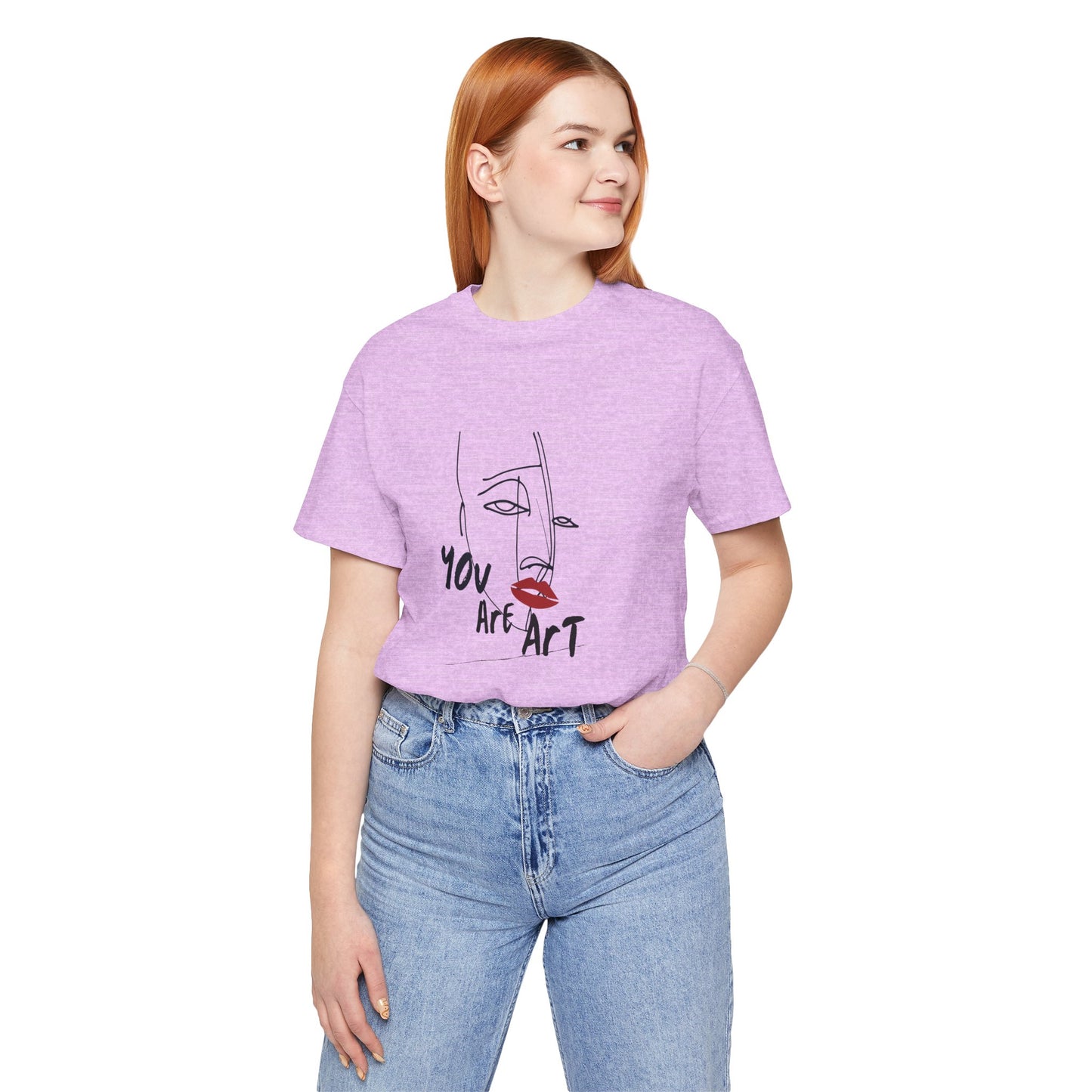 Artistic Expression Unisex Tee - You Are Art, Creative Gift, Casual Wear, Modern Design, Art Lover's Shirt