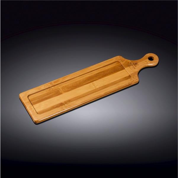 Bamboo Tray 14.5" inch X 3.75" inch | For Appetizers / Barbecue / Burger Sliders-1