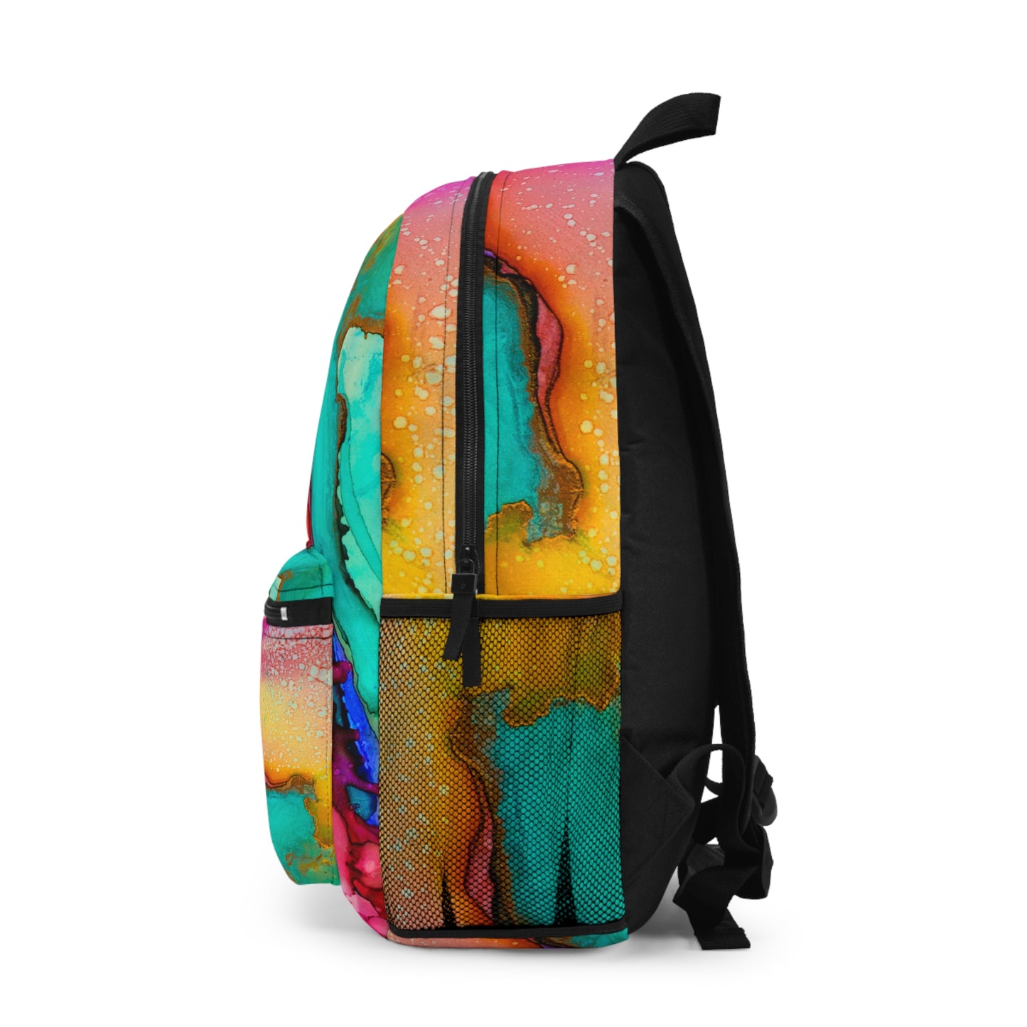 Vibrant Abstract Backpack, Colorful School Bag, Trendy Travel Backpack, Unique Gift for Art Lovers, Stylish Daily Use Backpack