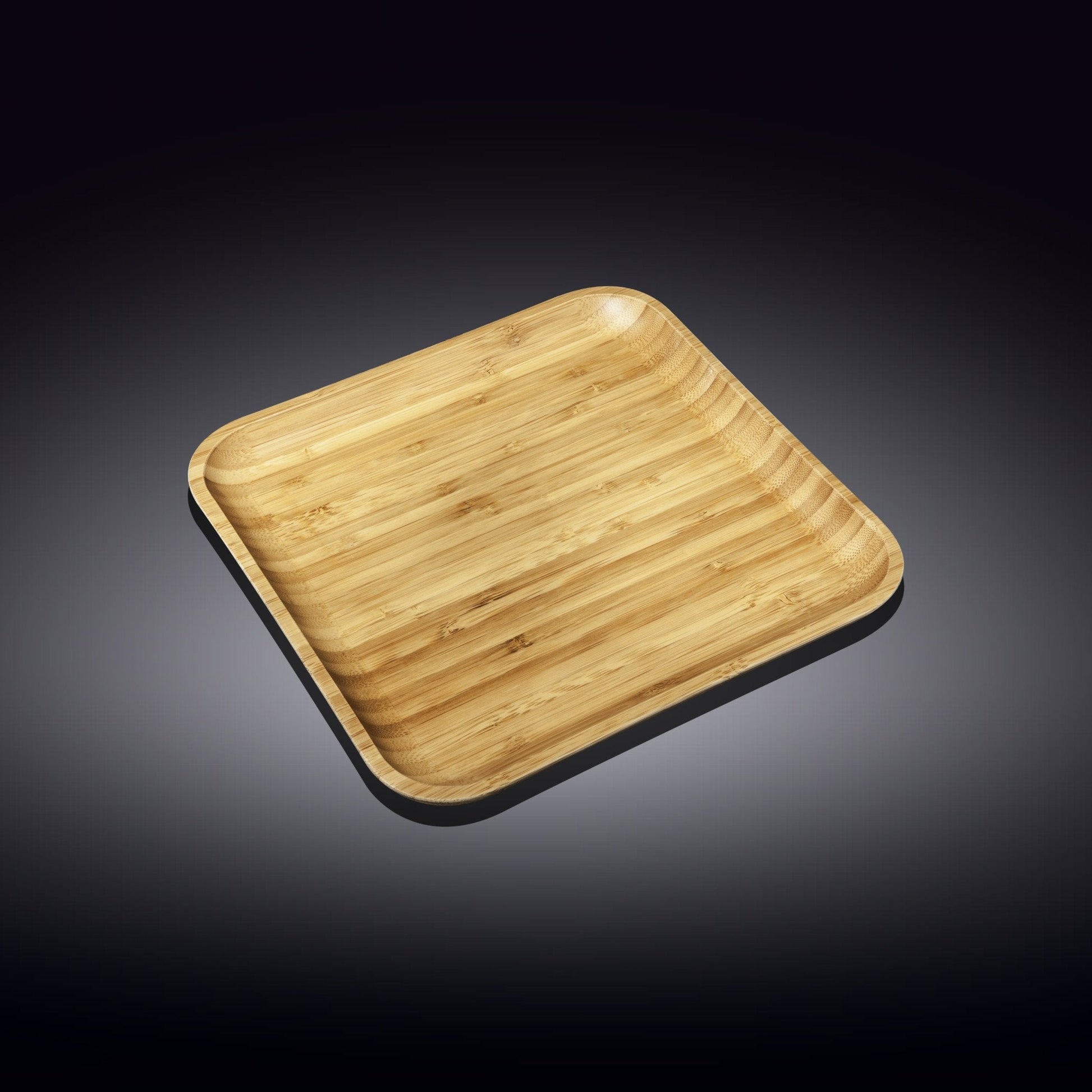 Bamboo Square Plate 9" inch X 9" inch | For Appetizers / Barbecue-1