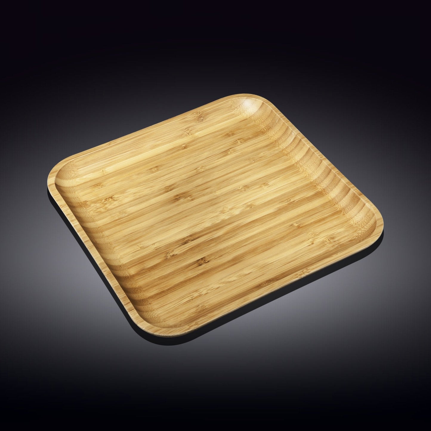 Bamboo Square Platter 13" inch X 13" inch | For Appetizers / Barbecue / Steak-1