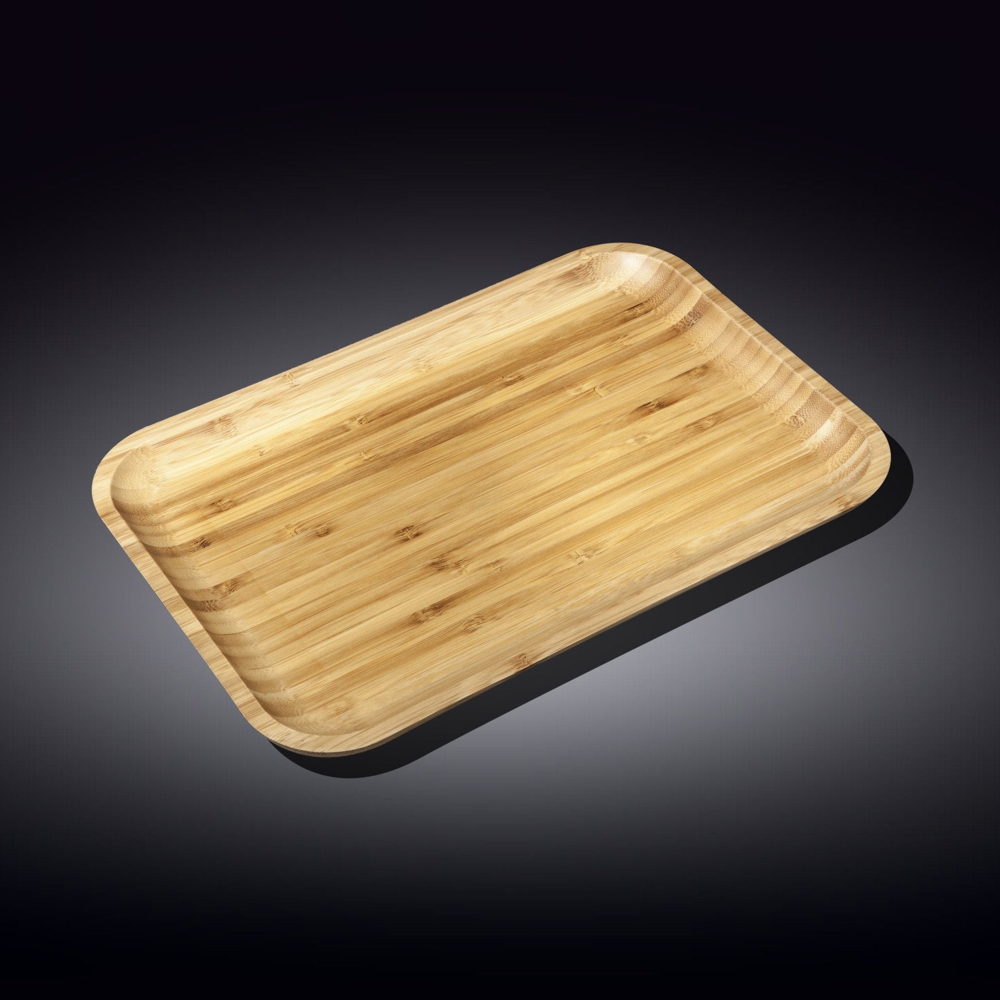 Bamboo Dish 11" inch X 7" inch | For Appetizers / Barbecue / Burger Sliders-0