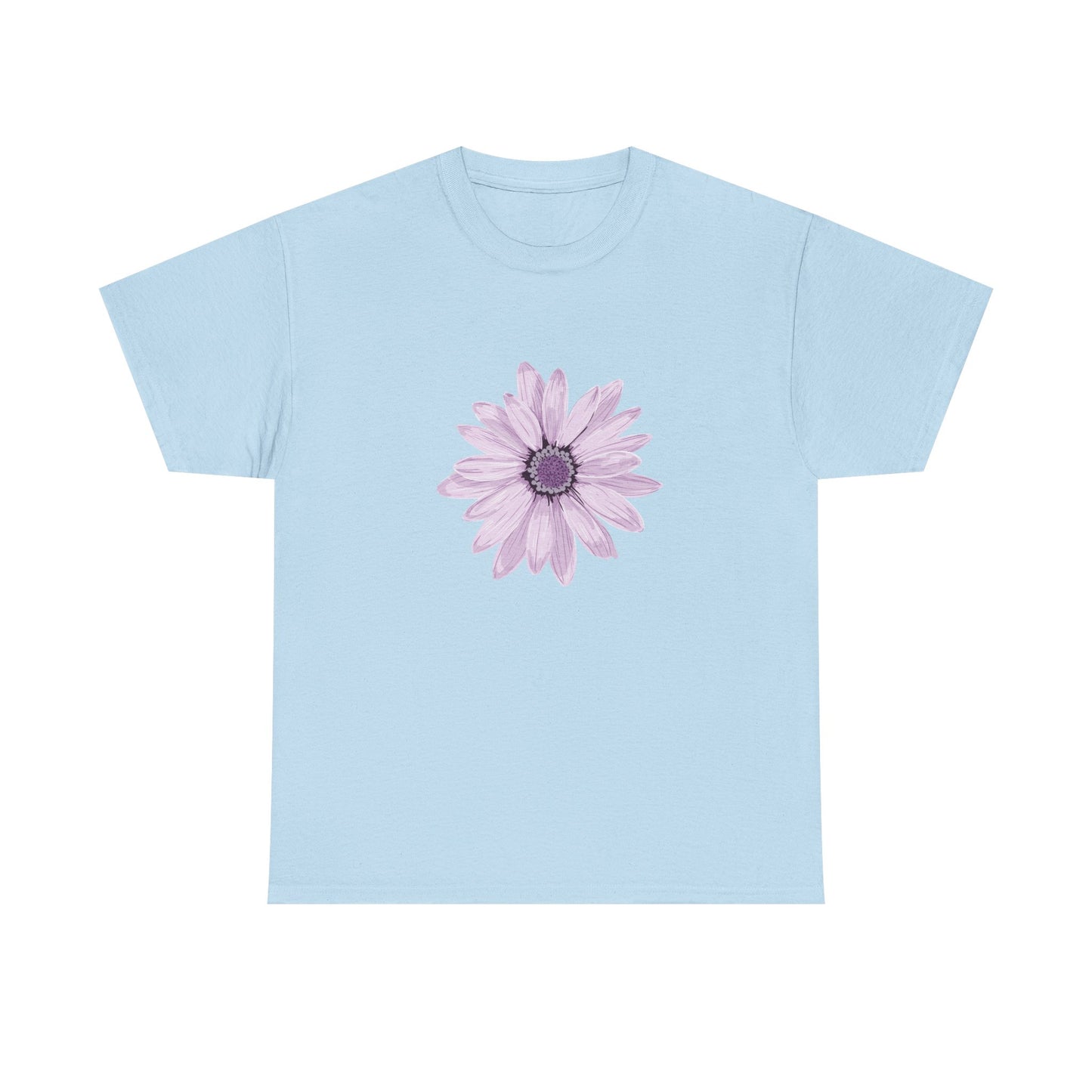 Floral Unisex Heavy Cotton Tee, Soft Summer Shirt, Casual Wear, Gift for Her, Spring Fashion