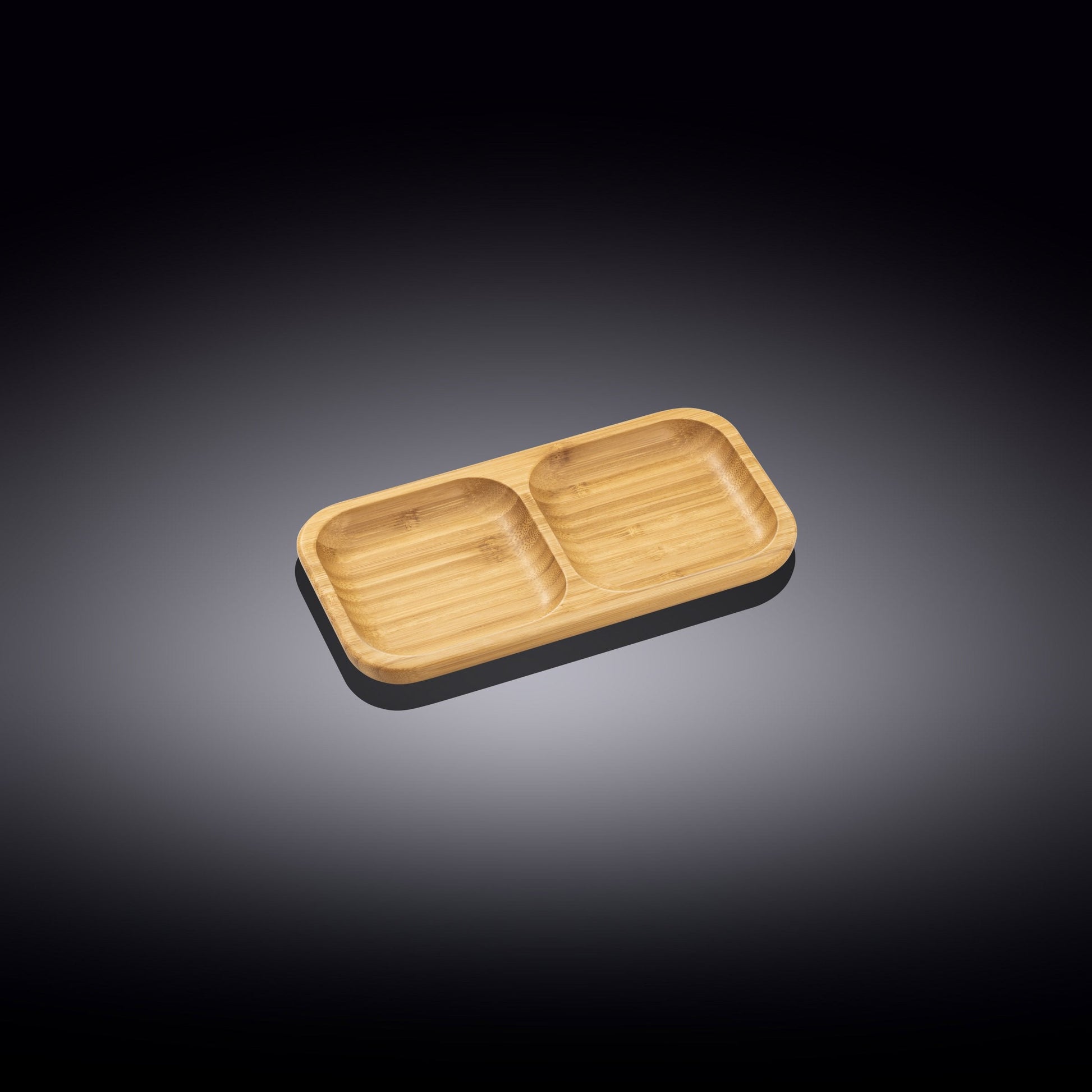 Bamboo Divided Dish / Bento box 8.5" inch X 4.5" inch | 22 X 11.5 Cm-0