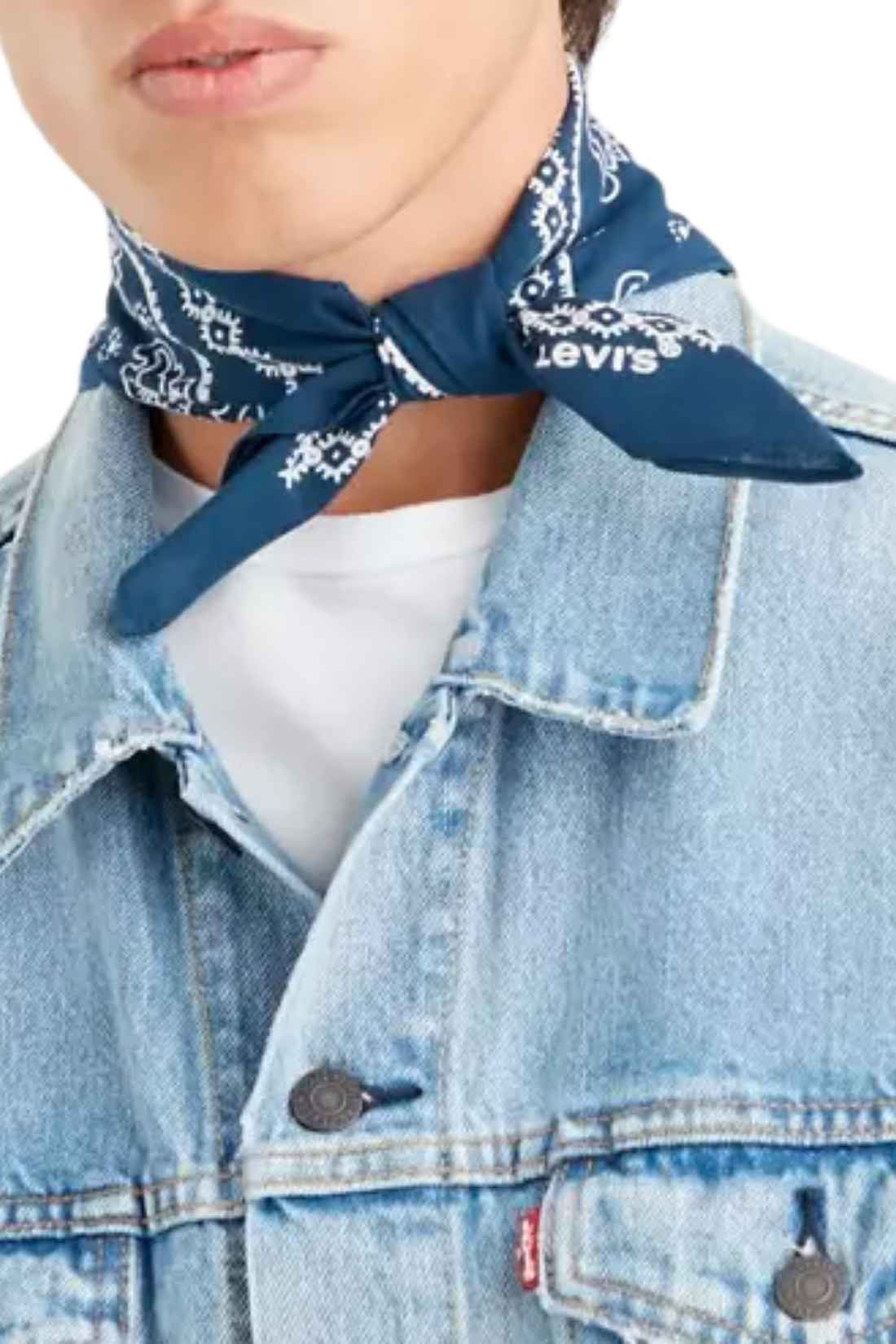 LEVI'S - Unisex foulard with cashmere western print  - Size OS-1