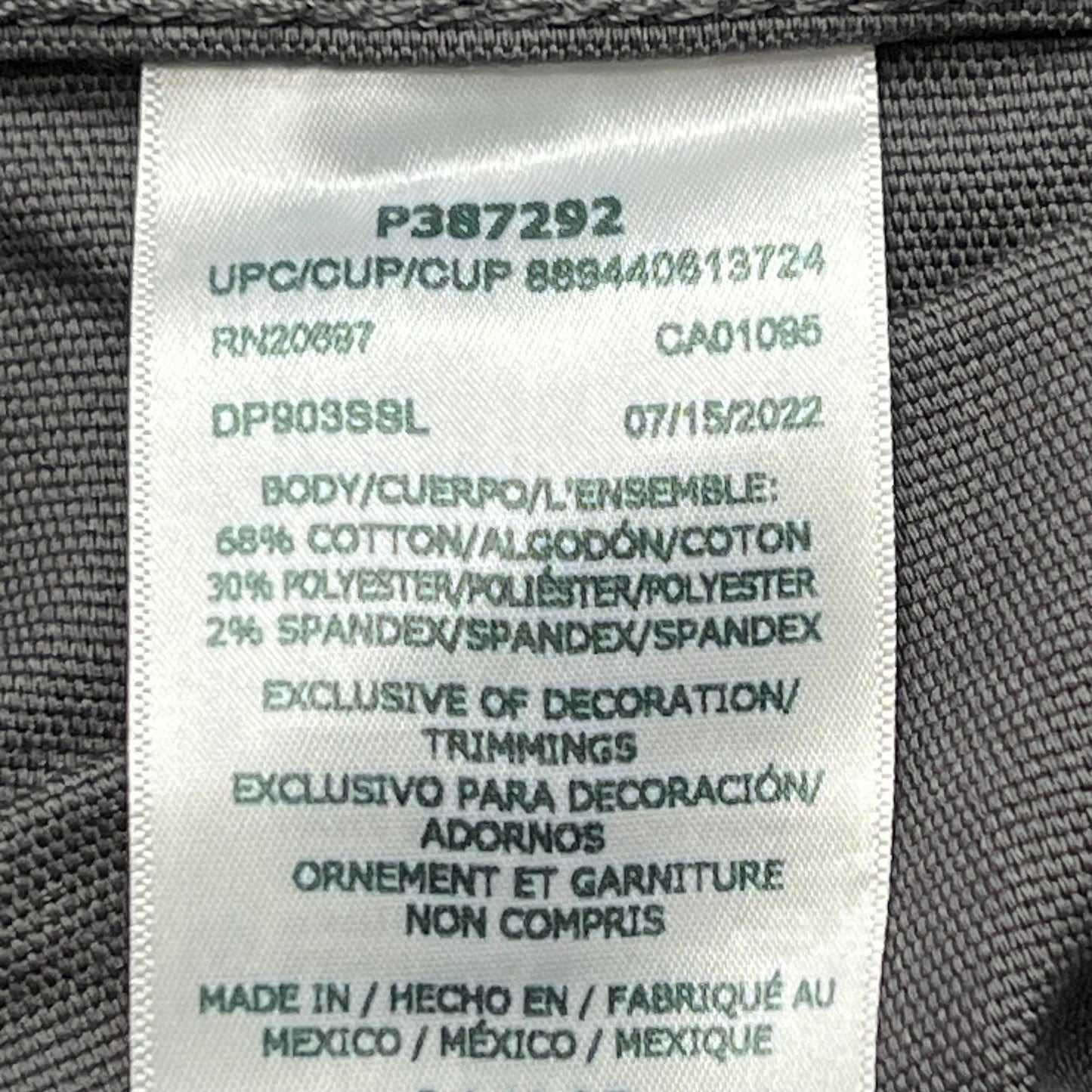 DICKIES Flex Regular Fit Double Knee Pant Mns Sz 32X34 Stonewashed Slate DP903SSL