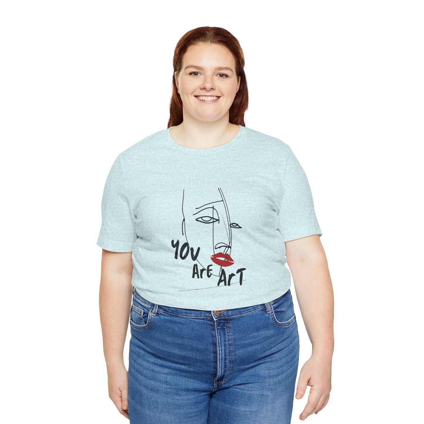 Artistic Expression Unisex Tee - You Are Art, Creative Gift, Casual Wear, Modern Design, Art Lover's Shirt