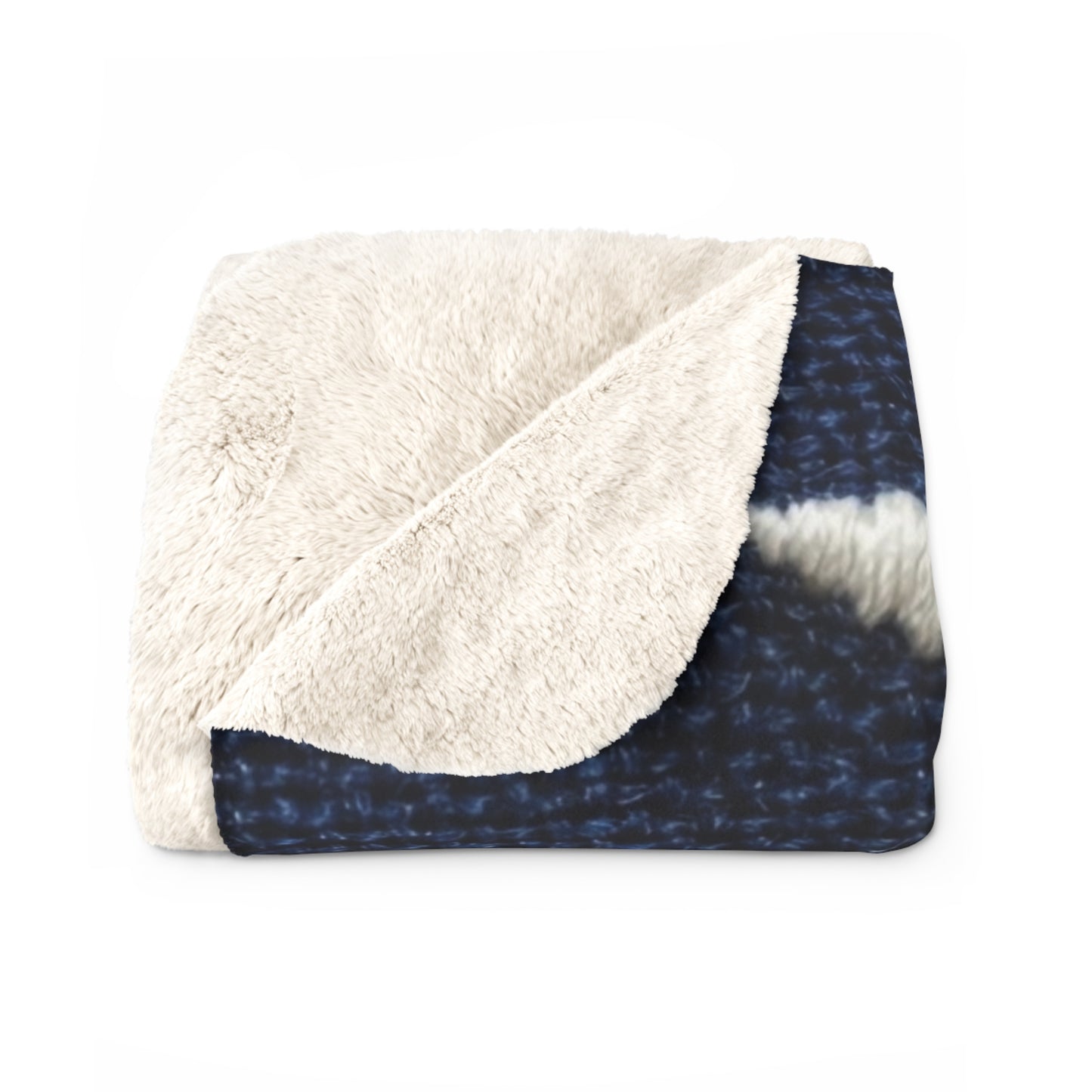 American Flag Burlap Texture Print Sherpa Blanket Patriotic Stars Stripes Throw