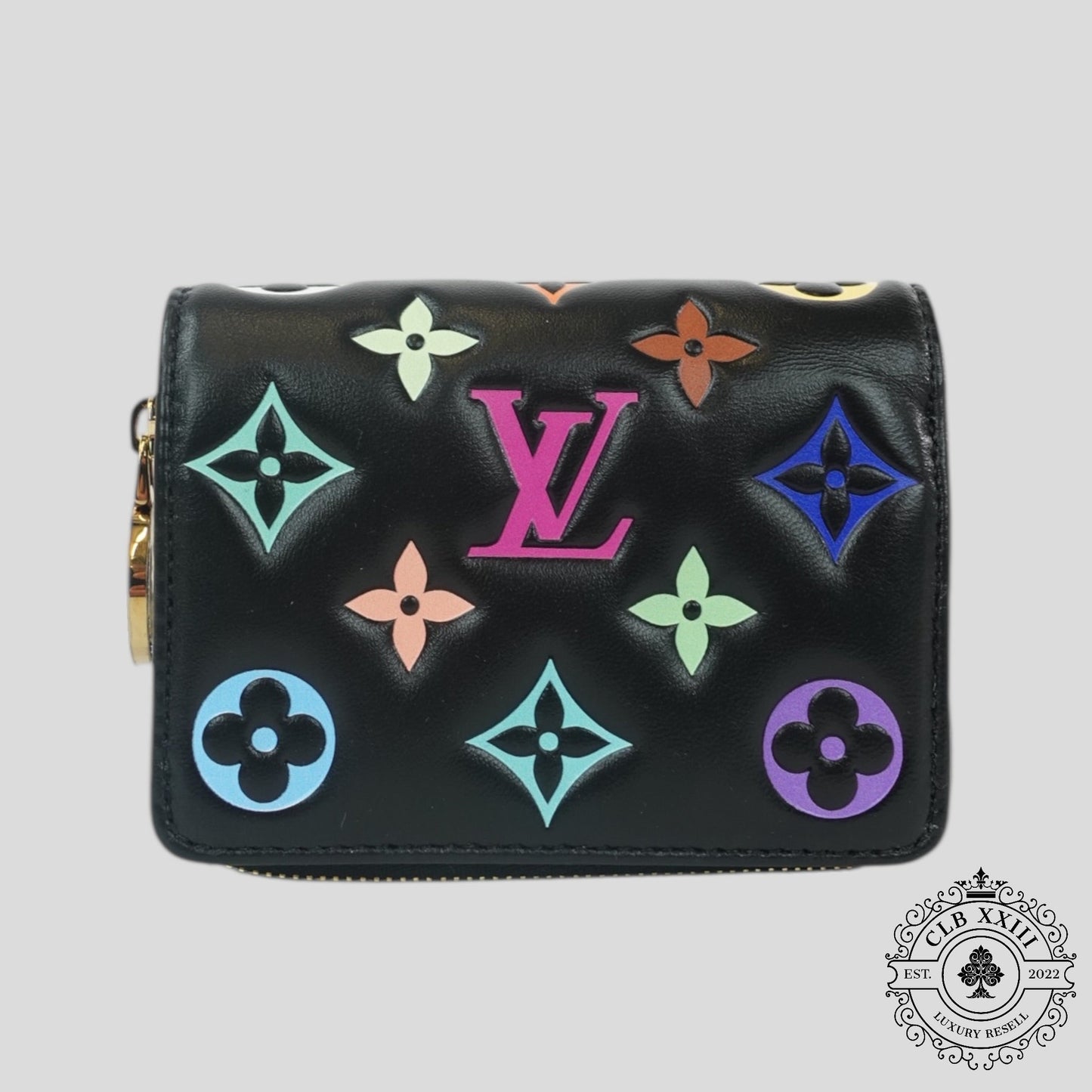 Louis Vuitton Takashi Murakami Lou Wallet in Black