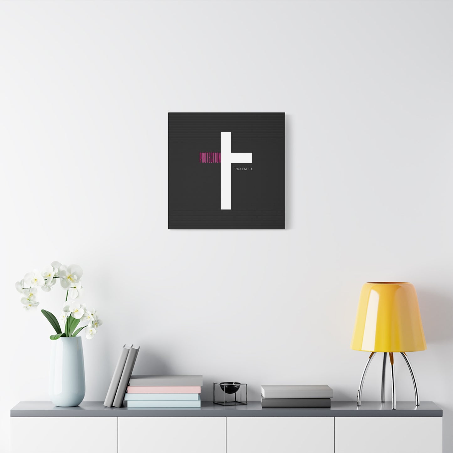 Faith-Inspired Canvas Print - Psalm 91, Home Decor, Wall Art, Christian Gift, Inspirational Decoration