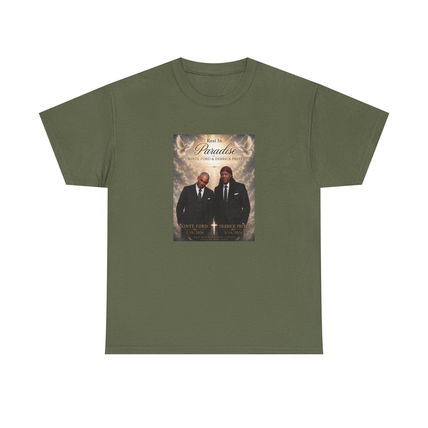 Memorial Tribute Tee — "Rest in Paradise" Funeral Remembrance Shirt