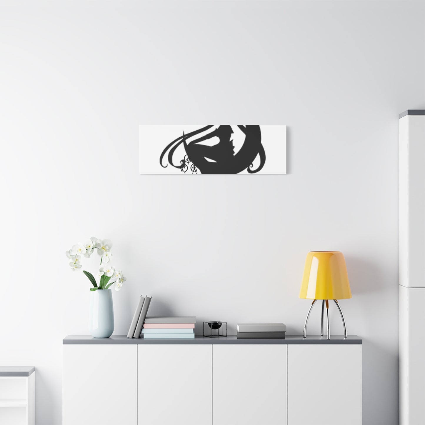 Moonlit Goddess Canvas Art, Modern Wall Decor, Fantasy Home Decor, Boho Aesthetic, Gift for Art Lovers