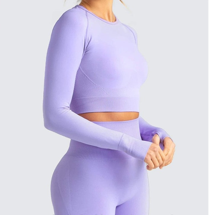 2-Piece Seamless High Elastic Yoga Suit