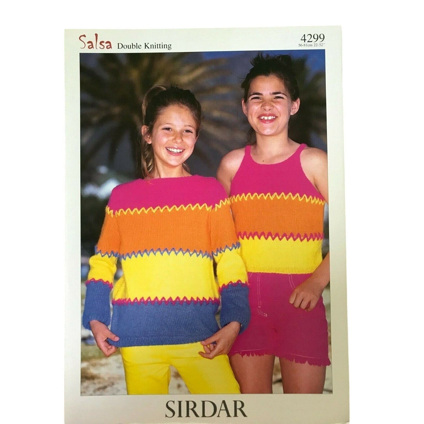 New Sirdar 4299 Salsa Girls Tank Top Sweater Knitting Pattern