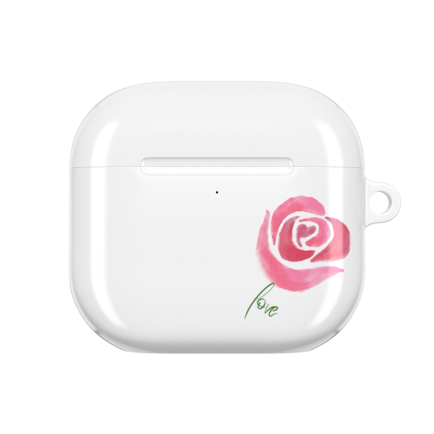 Romantic Rose AirPod Case - Cute Floral Design, Gift for Her, Valentine's Day Present, Trendy Accessory, Love Theme