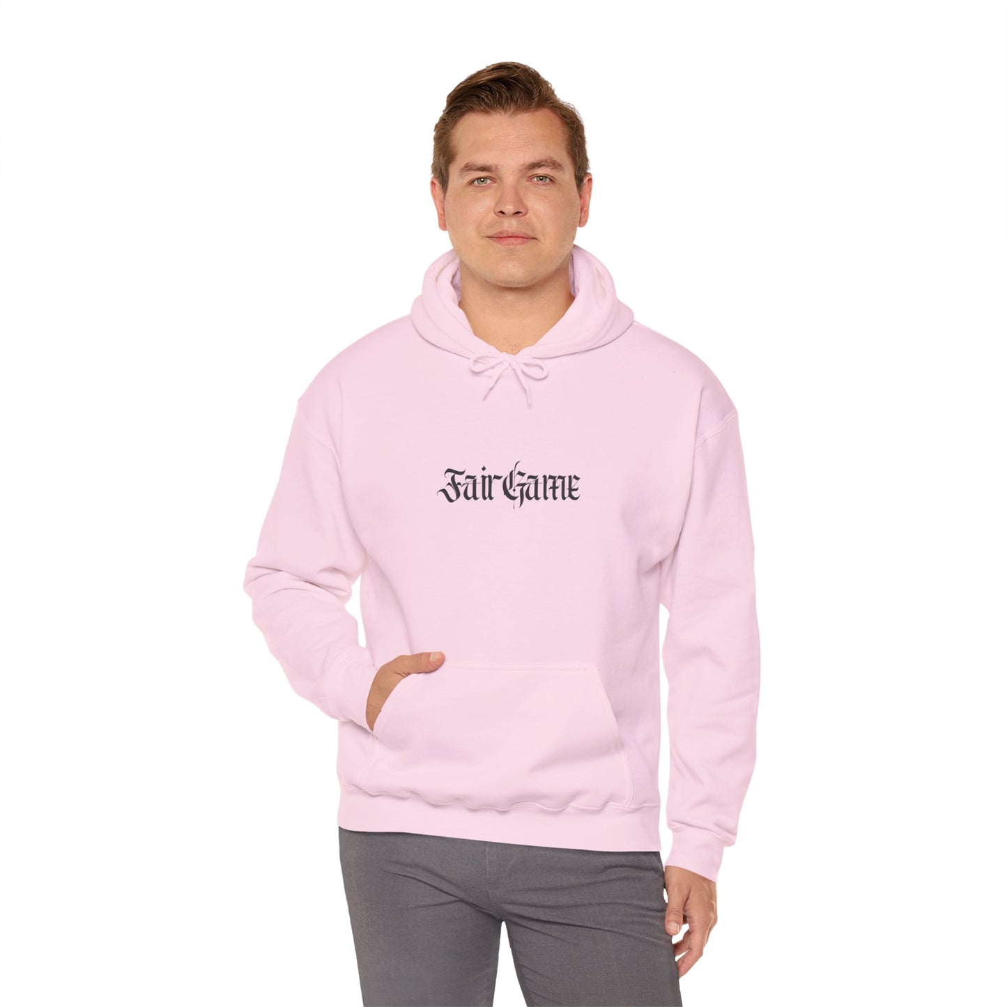 Fair Game Unisex Heavy Blend Hoodie, Cozy Sweatshirt, Casual Lounge Wear, Gift for Gamers, Comfortable Street Style