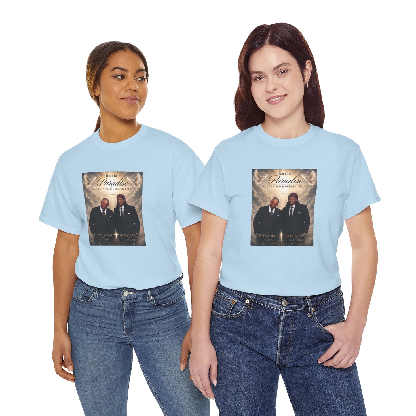 Memorial Tribute Tee — "Rest in Paradise" Funeral Remembrance Shirt