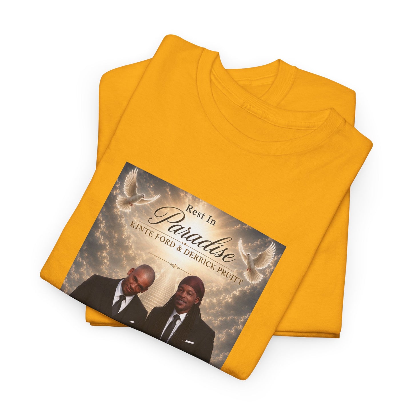 Memorial Tribute Tee — "Rest in Paradise" Funeral Remembrance Shirt