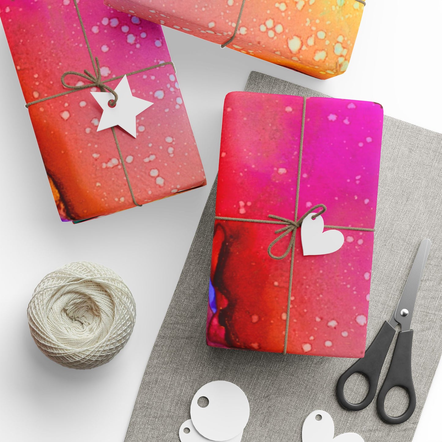 Vibrant Abstract Wrapping Paper | Colorful Gift Wrap for Parties, Birthdays, Weddings, Holidays, Creative Packaging