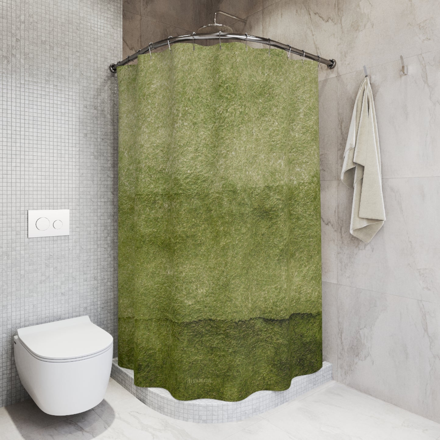 Nature-Inspired Shower Curtain, Eco-Friendly Bathroom Decor, Green Aesthetic Shower Curtain, Boho Home Addition, Gift for Nature Lovers