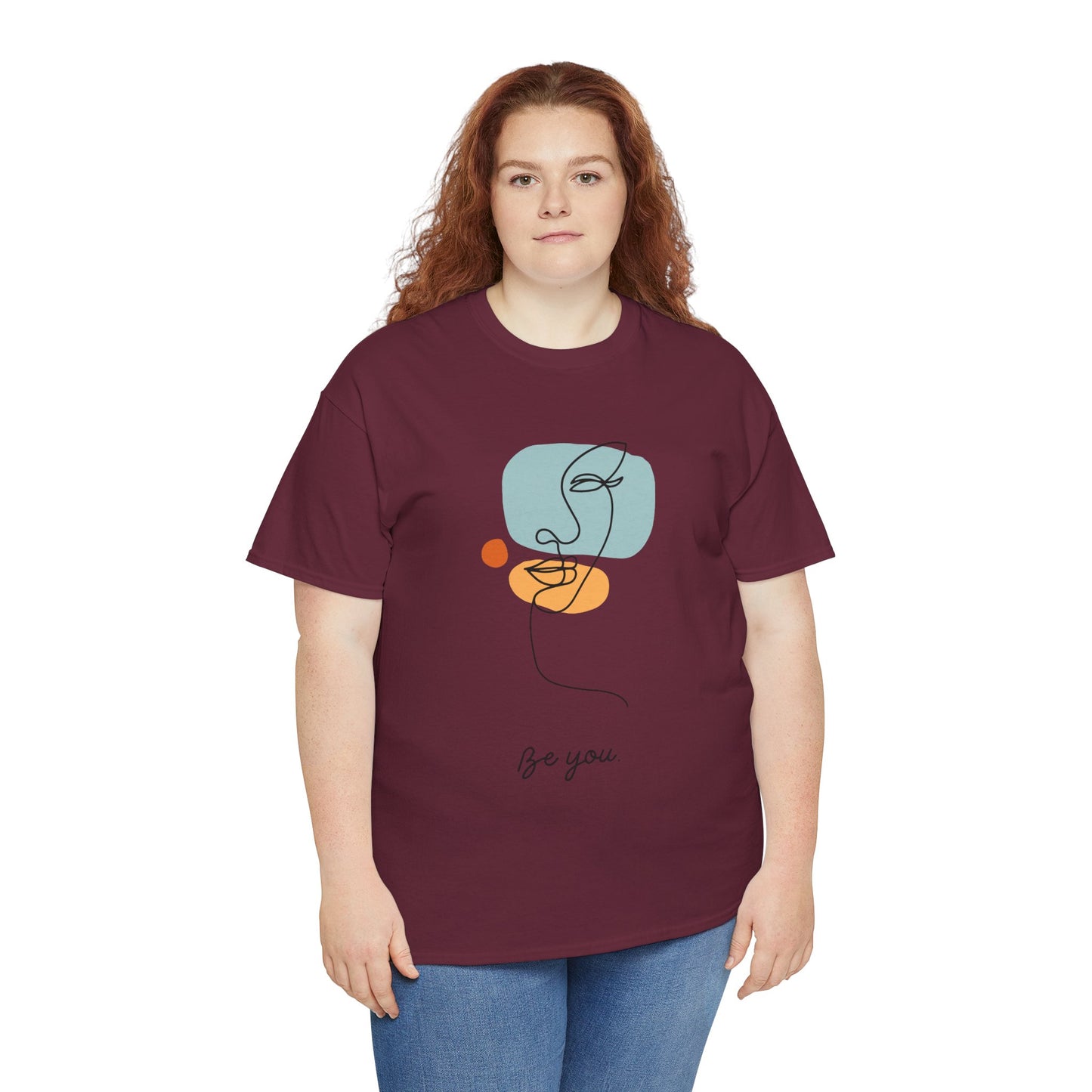 Minimalist Be You Tee, Unisex Cotton T-Shirt, Inspirational Graphic Tee, Gift for Friends, Casual Everyday Wear, Self-Love Apparel
