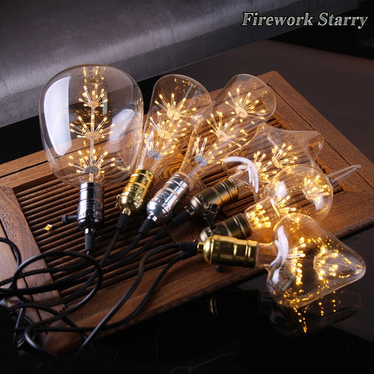 G80 G95 Retro Starry Sky Dimmable led Bulb 3W 2200K E27 220V Wine Bottle Decorative Christmas Lightbulb Lamp Lampada Led