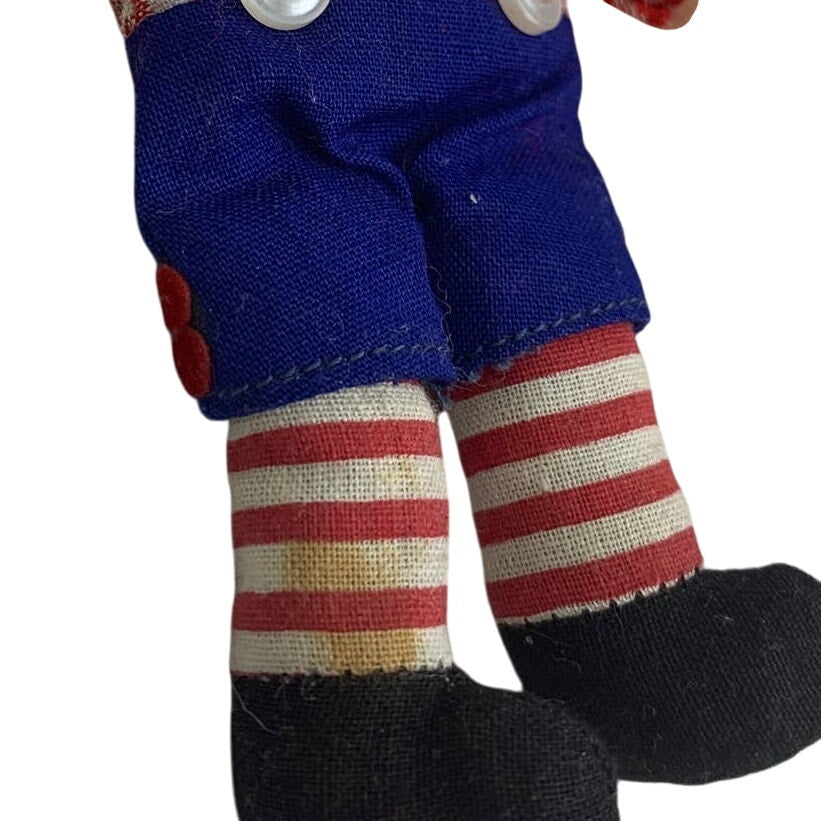 Vintage 1977 Raggedy Ann & Andy Hallmark Cards Small Cloth Yarn Hair Dolls