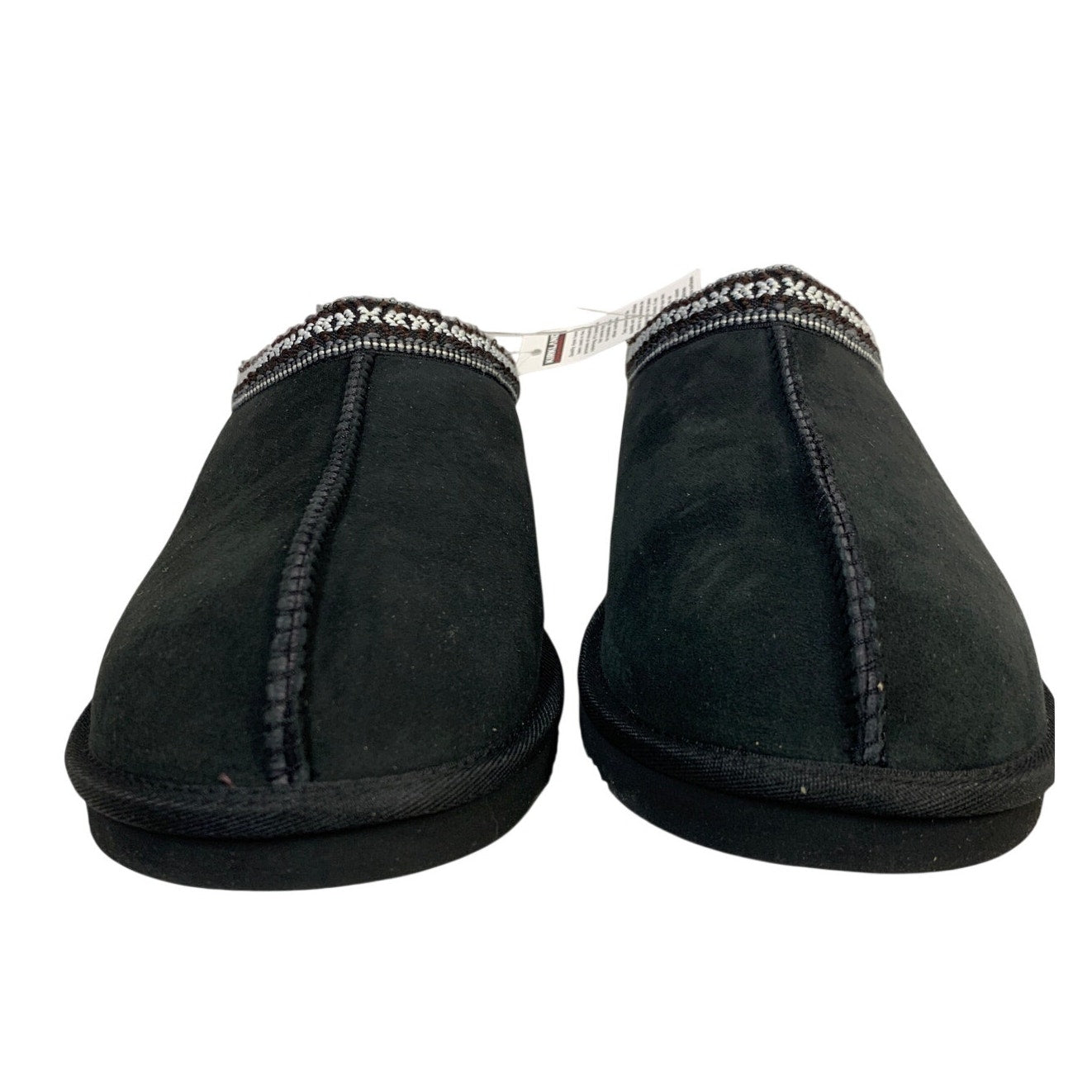 NWT Kirkland Signature Womens 12 Black Shearling Slipper Slip On House Shoes