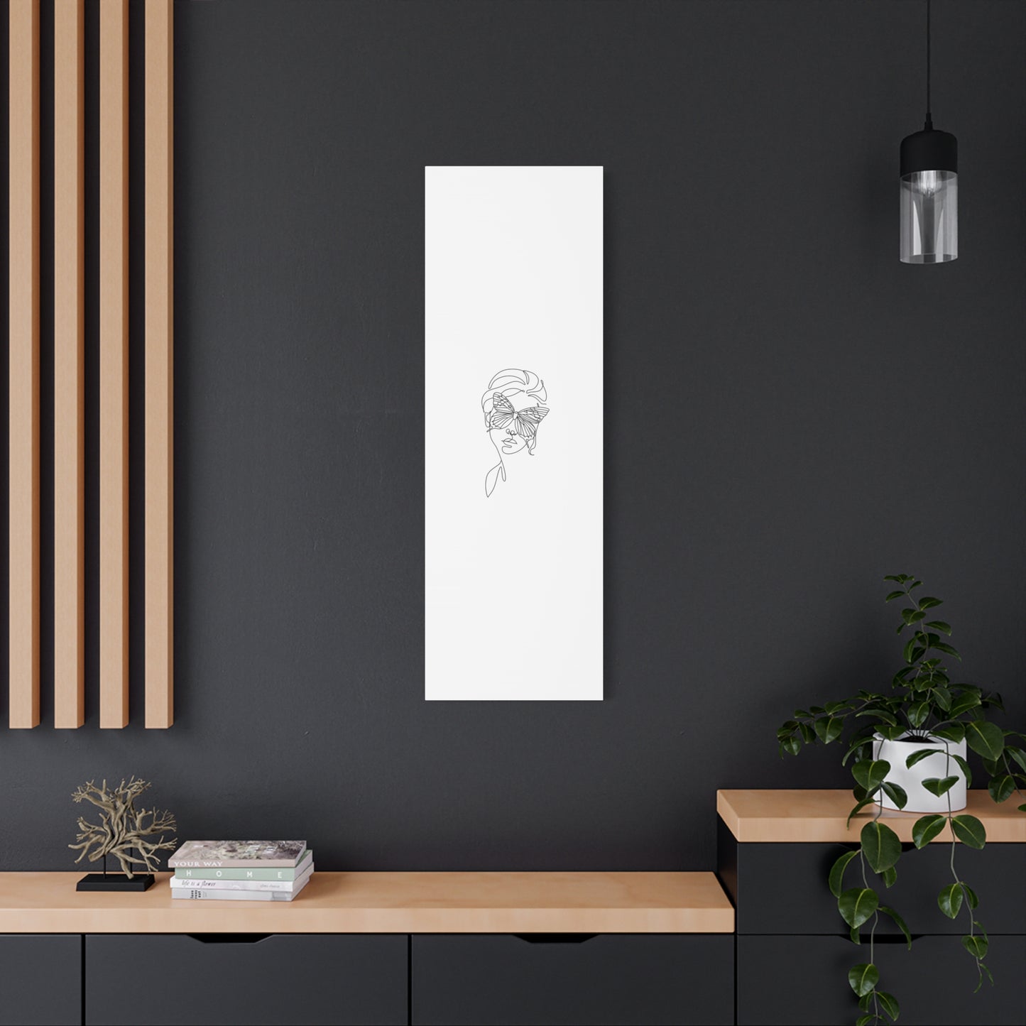 Minimalist Butterfly Canvas Art, Modern Home Decor, Gift for Nature Lovers, Wall Art for Women, Inspirational Wall Art
