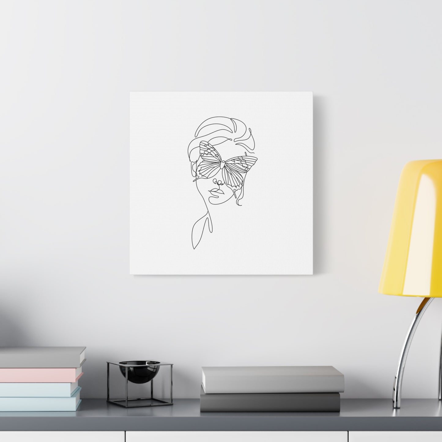 Minimalist Butterfly Canvas Art, Modern Home Decor, Gift for Nature Lovers, Wall Art for Women, Inspirational Wall Art