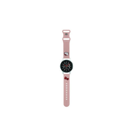 Hello Kitty univerzális szilikon óraszíj „Kitty Head” 22 mm – rózsaszín (306145)-0