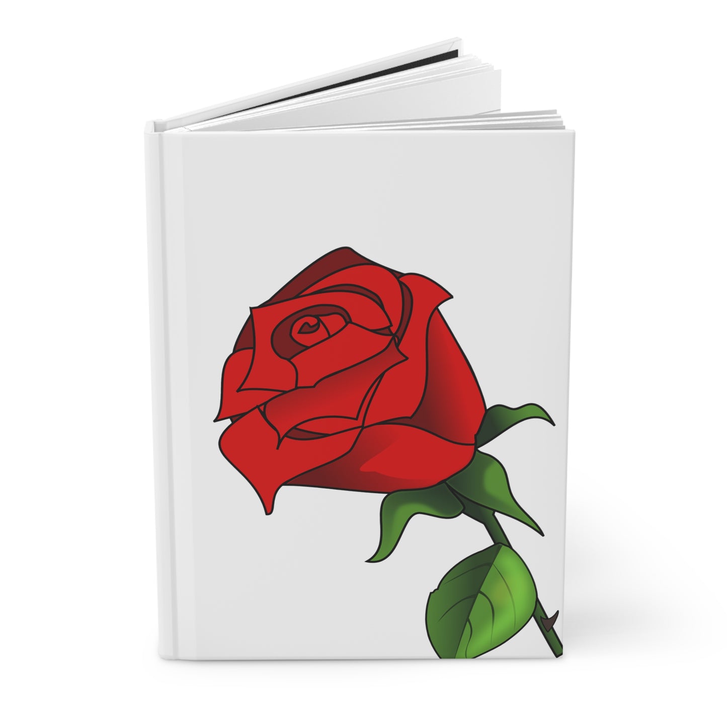 Elegant Rose Hardcover Journal - Perfect for Writing, Gifts, Note-taking, Floral Decor, Creative Ideas