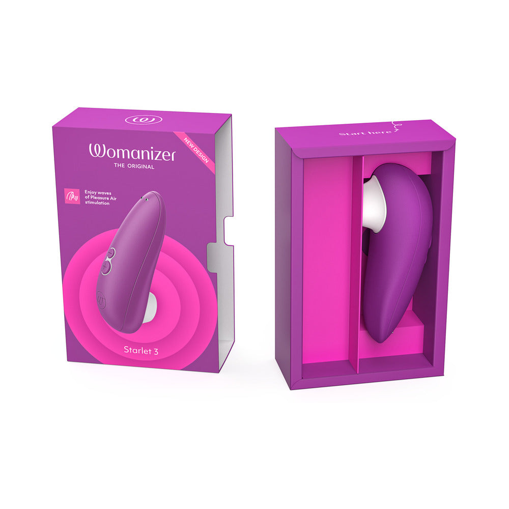 Womanizer Starlet 3 Rechargeable Silicone Compact Pleasure Air Clitoral Stimulator Violet-1