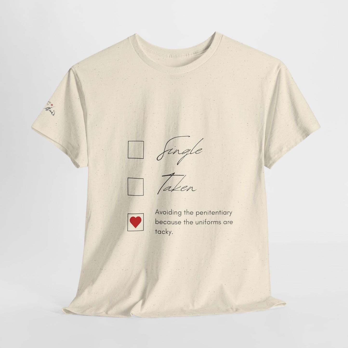Single Taken Avoiding the Pen Play Where It's Safe T-Shirt Unisex Heavy 100% Cotton Tee