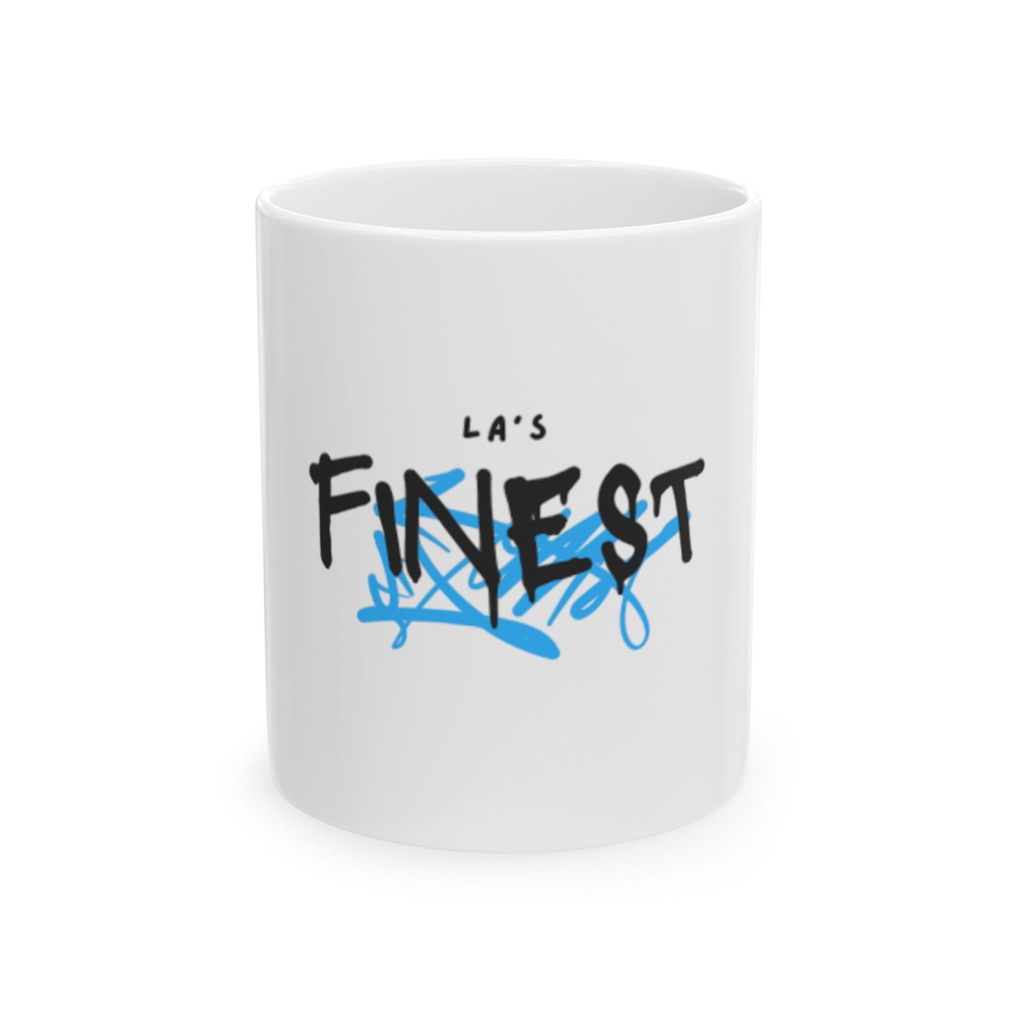 LA's Finest Urban Graffiti Mug - LA's Finest - Coffee Mug, Cool Gift, Street Art Style, Perfect for Home or Office, 11oz & 15oz